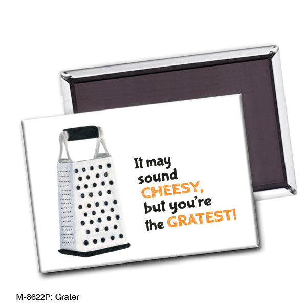 Grater, Magnet (M-8622P), Front, printedcanvas.com