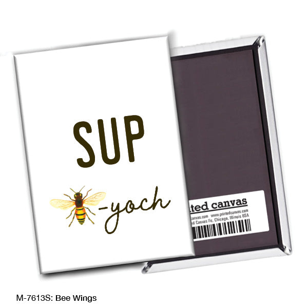 Bee Wings, Magnet (M-7613S), front, printedcanvas.com