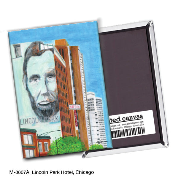 Lincoln Hotel, Chicago, Magnet (M-8807A), blank, printedcanvas.com