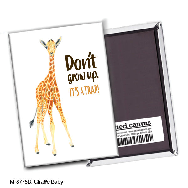 Giraffe Baby, Magnet (M-8775B), front, printedcanvas.com