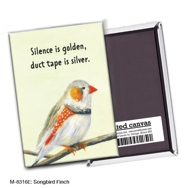 Songbird Finch, Magnet (M-8316E), front, printedcanvas.com