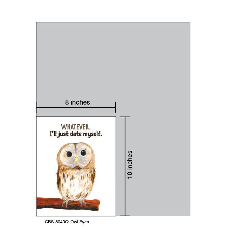 Owl Eyes, Card Board (8040C), Card Board: 8x10, printedcanvas.com