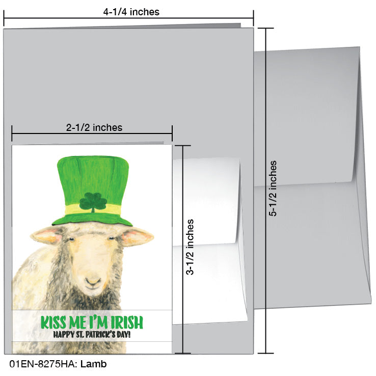 Lamb, Greeting Card (8275HA), Enclosure, printedcanvas.com