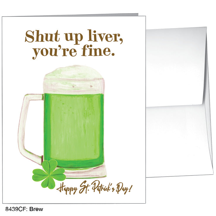 Brew, Greeting Card (8439CF), A2, printedcanvas.com