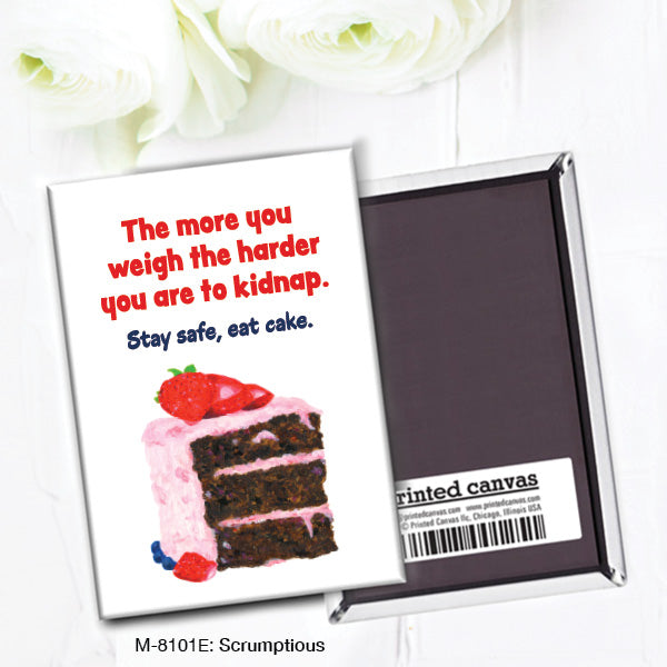 Scrumptious, Magnet (M-8101E), front, printedcanvas.com