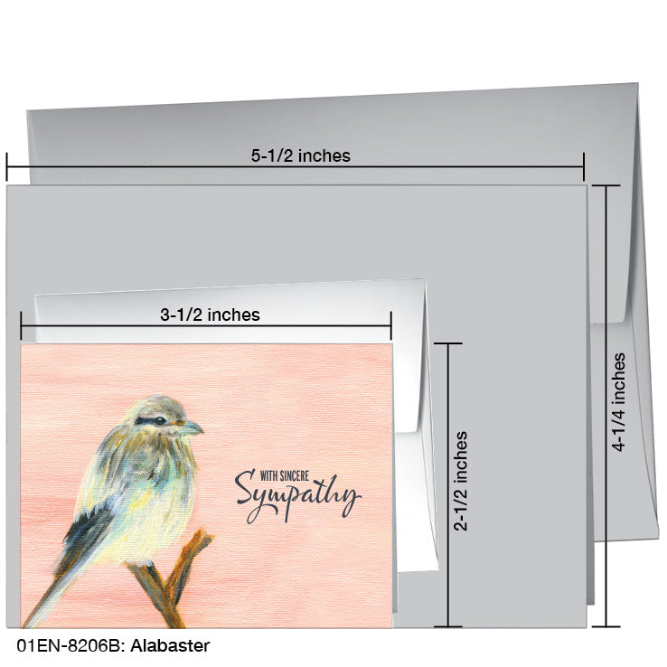Alabaster, Greeting Card (8206B), Enclosure Card, www.printedcanvas.com