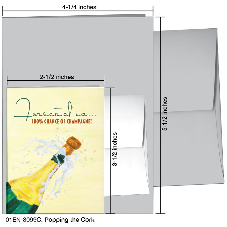 Popping The Cork, Greeting Card (8099C), Enclosure, printedcanvas.com