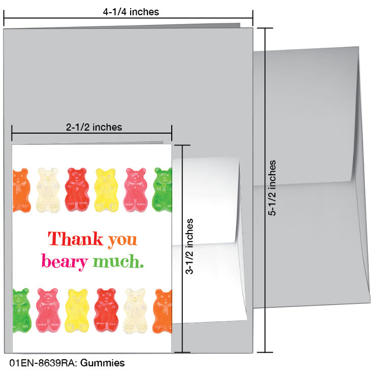 Gummies, Greeting Card (8639RA), Enclosure Card, www.printedcanvas.com