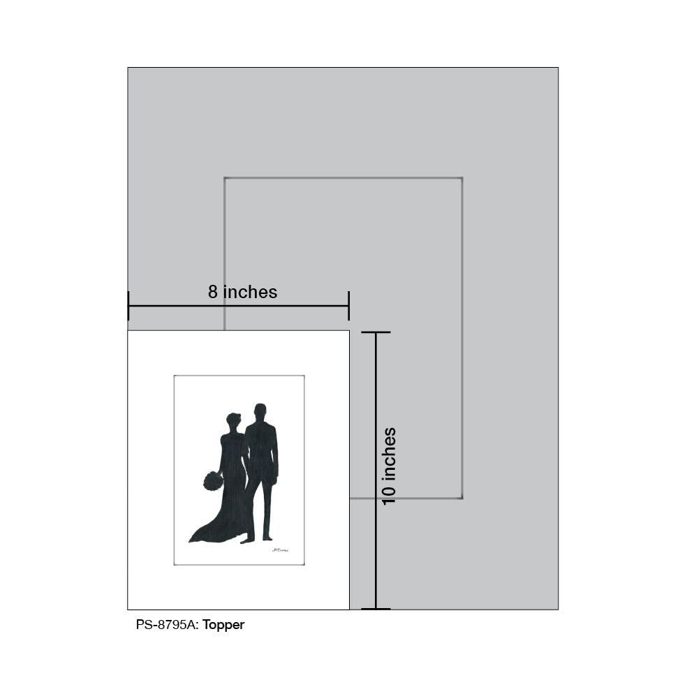 Topper, Print (#8795A) - Printed Canvas