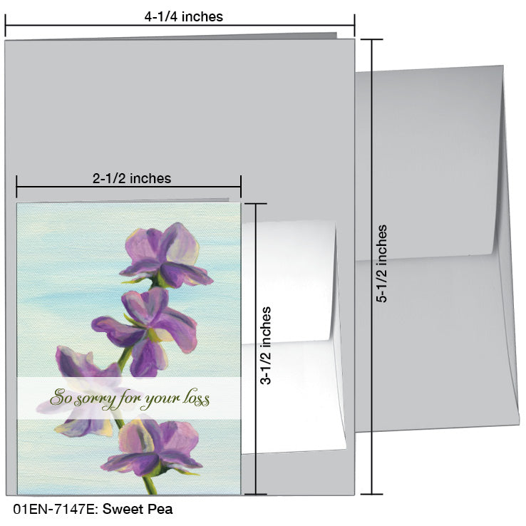 Sweet Pea, Greeting Card (7147E)