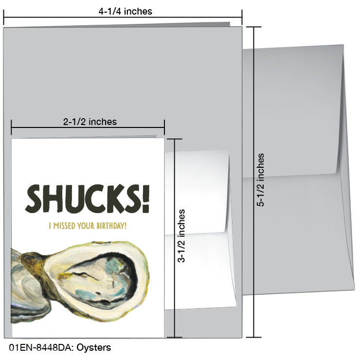 Oysters, Greeting Card (8448DA), Enclosure, printedcanvas.com