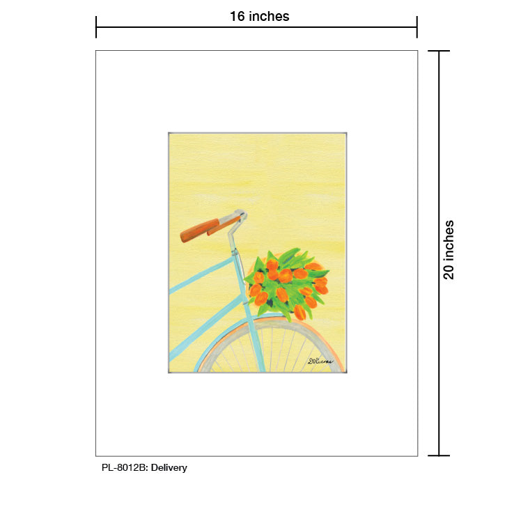 Delivery, Print (#8012B), Printe Matted, www.printedcanvas.com