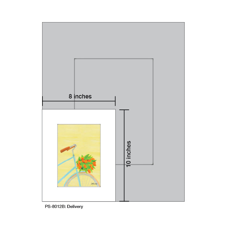 Delivery, Print (#8012B), Print Matted, www.printedcanvas.com