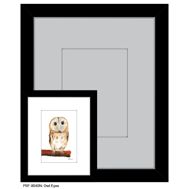 Owl Eyes, Print (#8040N), Print Matted, www.printedcanvas.com