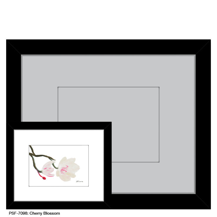 Cherry Blossom, Print (#7098A), Print Matted, www.printedcanvas.com