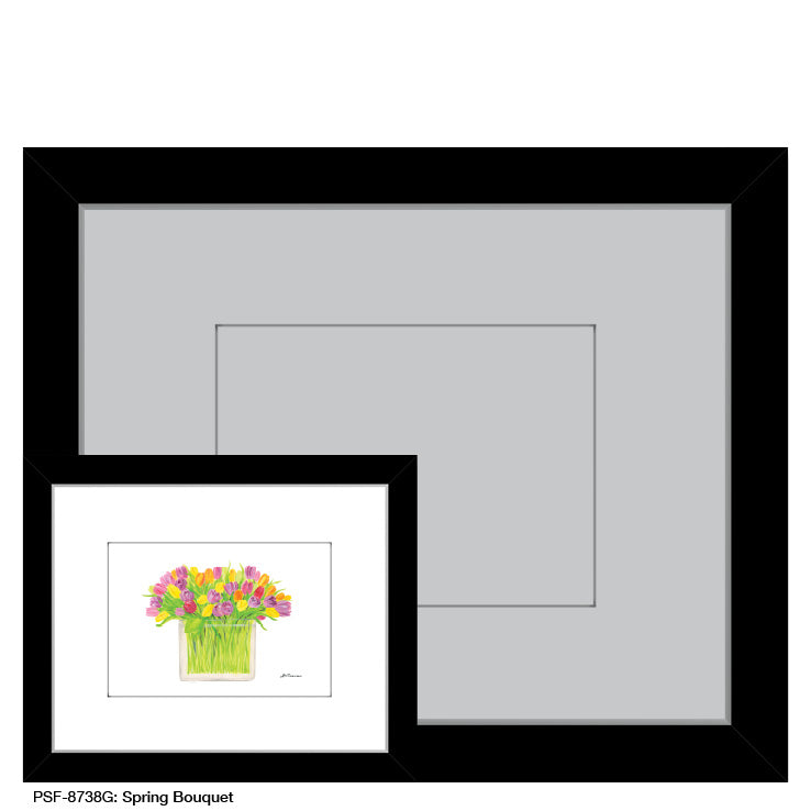 Spring Bouquet, Print (#8738G), Print Matted, www.printedcanvas.com
