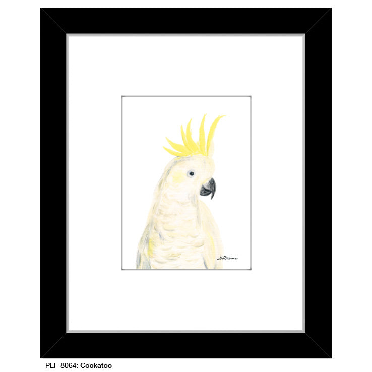Cockatoo, Print (#8064C), Print Matted, www.printedcanvas.com