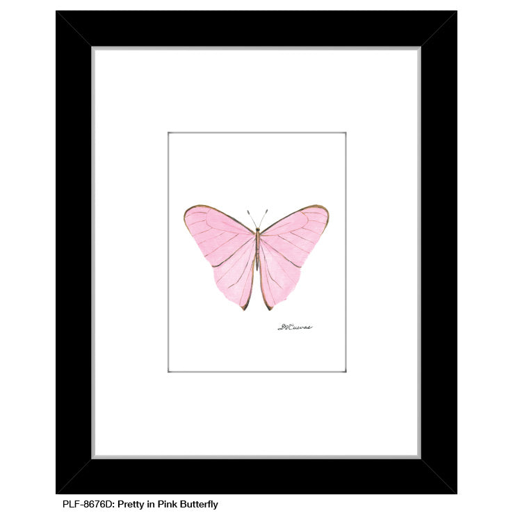 Pretty in Pink Butterfly, Print (#8676D) - Printed Canvas