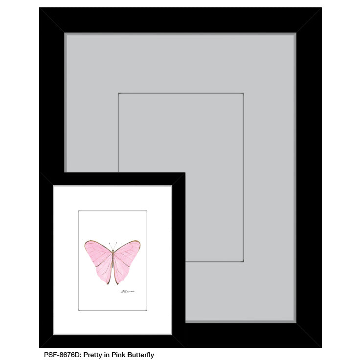 Pretty in Pink Butterfly, Print (#8676D) - Printed Canvas