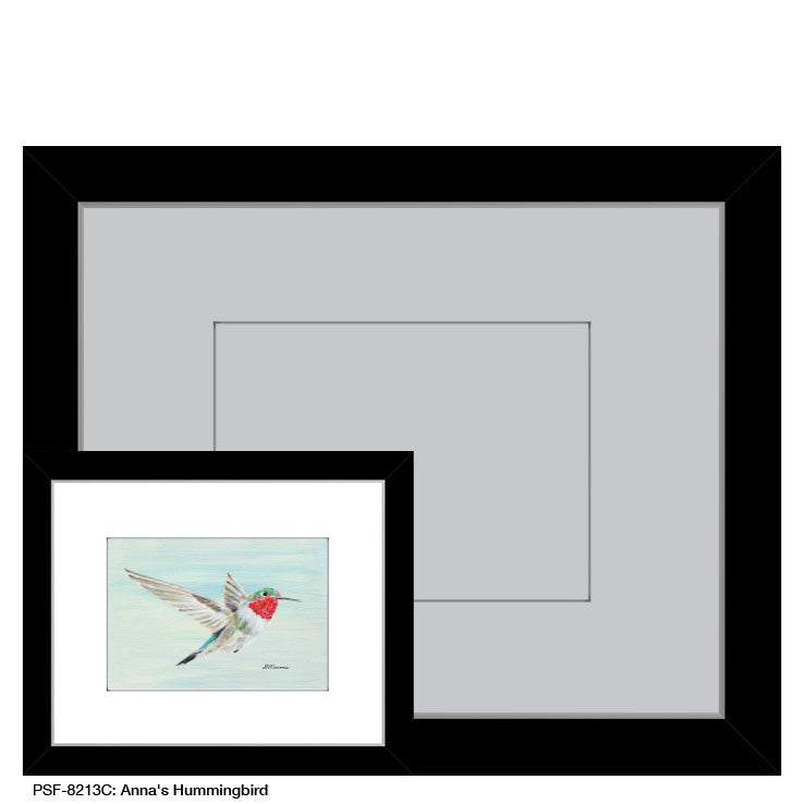 Anna's Hummingbird, Print (#8213C) - Printed Canvas