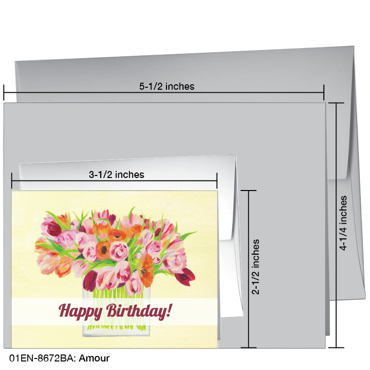 Amour, Greeting Card (8672BA), Enclosure, www.printedcanvas.com