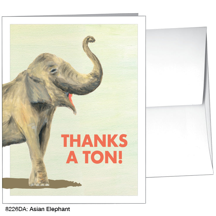 Asian Elephant, Greeting Card (8226DA)