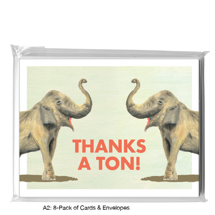 Asian Elephant, Greeting Card (8226D)