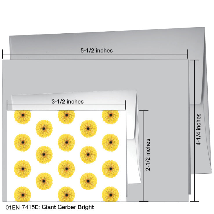 Giant Gerber Bright, Greeting Card (7415E), Enclosure, www.printedcanvas.com
