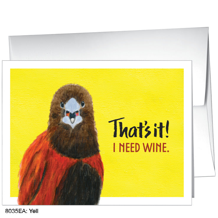 Yell, Greeting Card (8035EA), A2 Card Front, www.printedcanvas.com