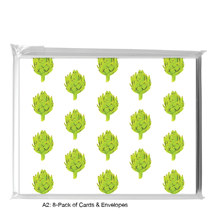 Artichoke Crown, Greeting Card (8734B), A2 8-Pack, printedcanvas.com