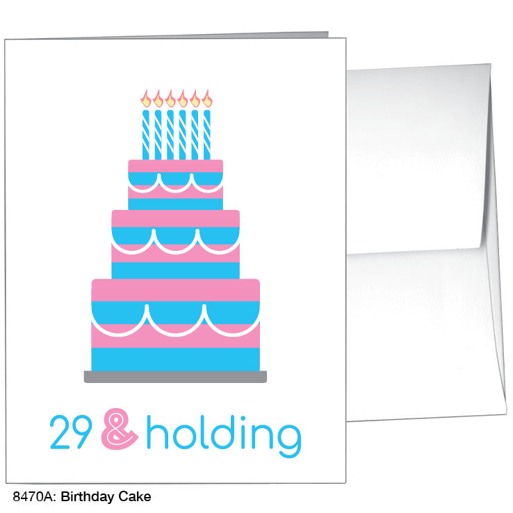 Birthday Cake, Greeting Card (8470A), A2, printedcanvas.com