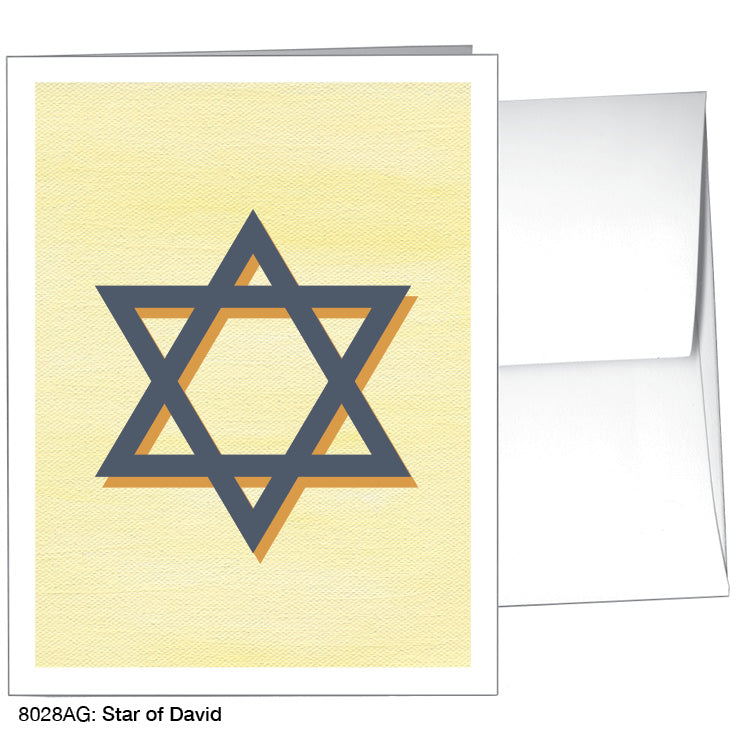 Star of David, Greeting Card (8028AG), A2 Card, printedcanvas.com