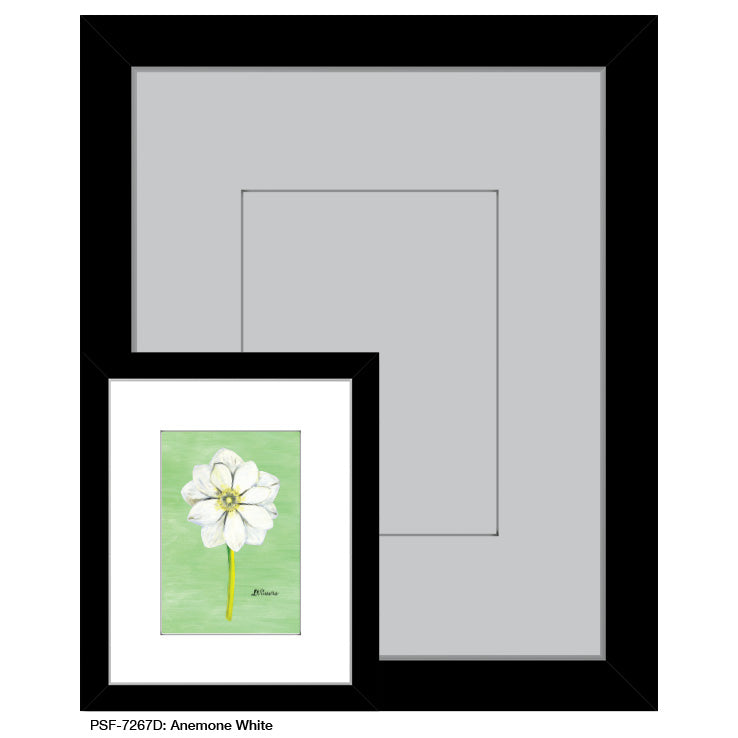 Anemone White, Print (#7267D) - Printed Canvas