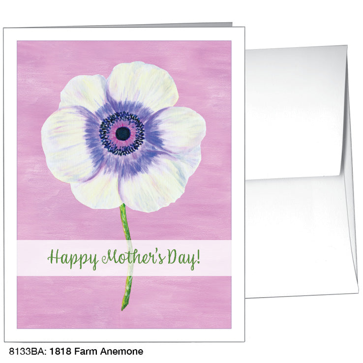 1818 Farm Anemone, Greeting Card (8133BA), A2, printedcanvas.com