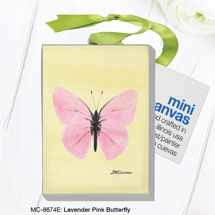 Lavender Pink Butterfly, Mini Canvas (MC-8674E), Front, printedcanvas.com
