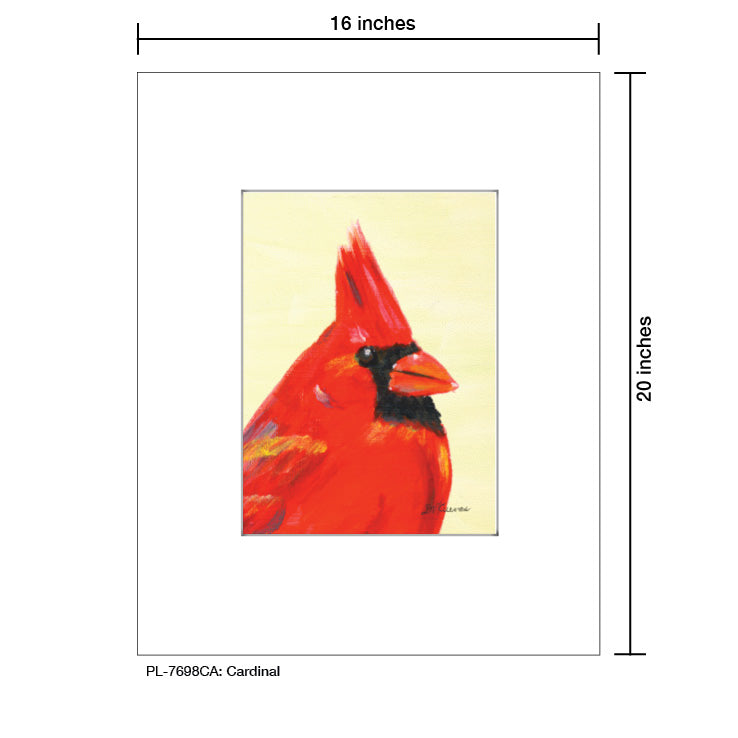 Cardinal, Print (#7698CA) - Printed Canvas