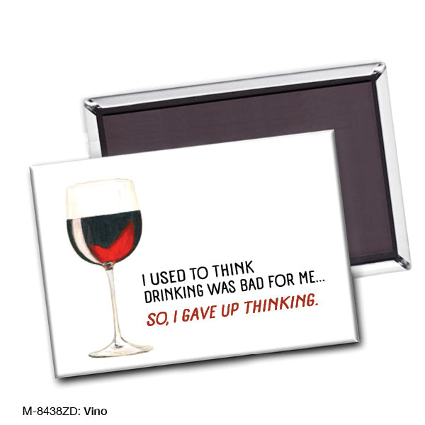 Vino, Magnet (M-8438ZD), Front, www.printedcanvas.com