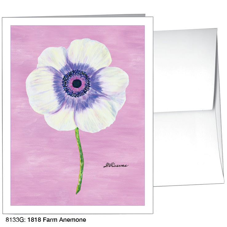 1818 Farm Anemone, Greeting Card (8133G), A2, printedcanvas.com