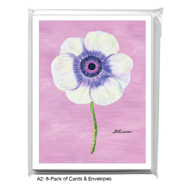 1818 Farm Anemone, Greeting Card (8133G), A2 8-Pack, printedcanvas.com