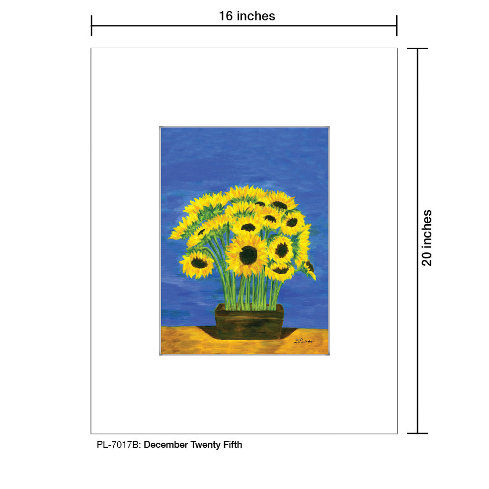 December Twenty Fifth, Print (#7017B), Printe Matted, www.printedcanvas.com