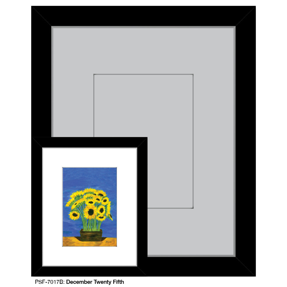 December Twenty Fifth, Print (#7017B), Print Matted, www.printedcanvas.com