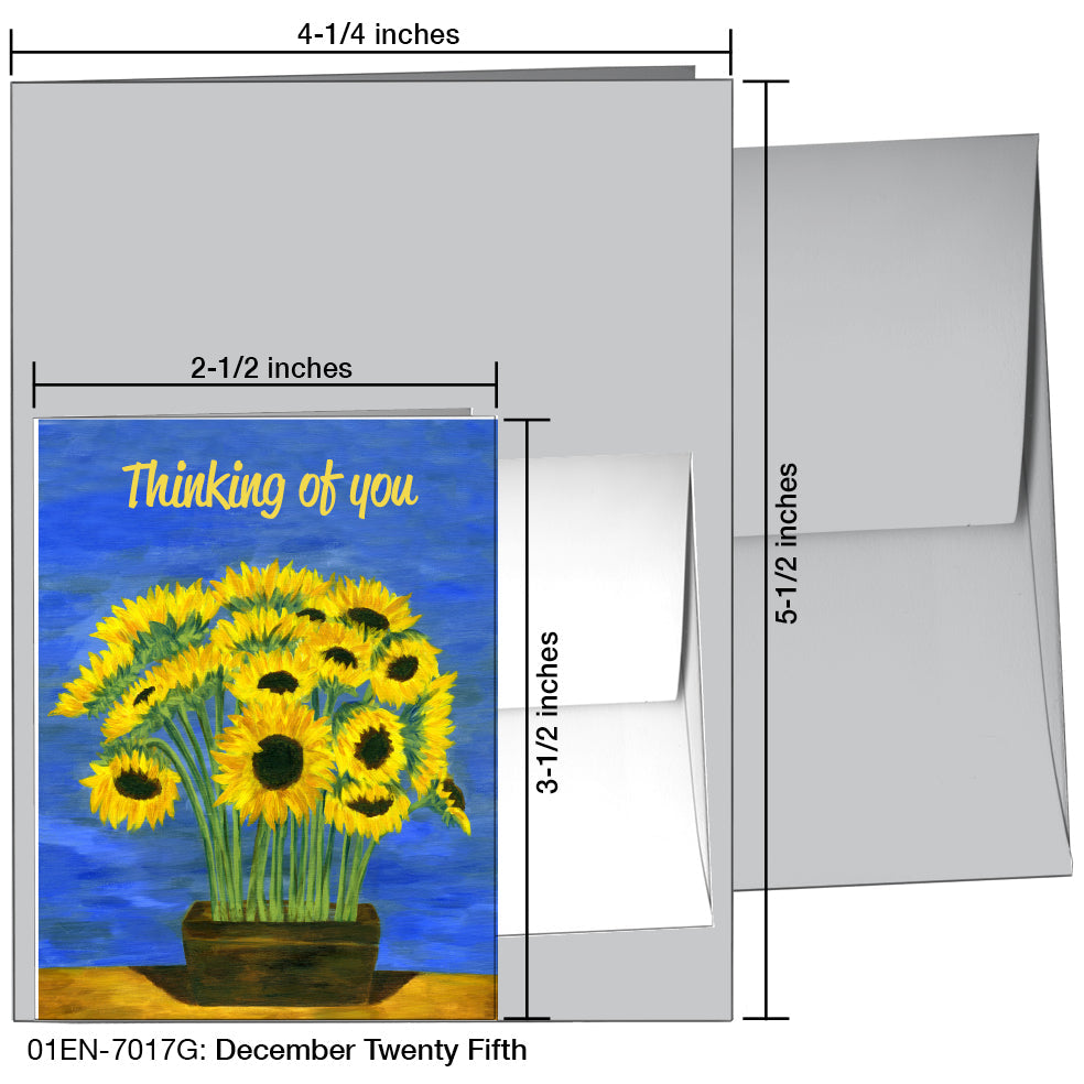 December Twenty Fifth, Greeting Card (7017G), Enclosure, printedcanvas.com