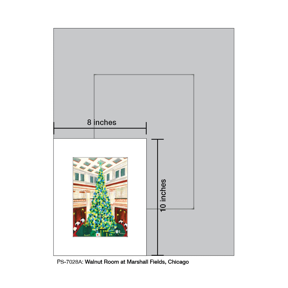 Walnut Room at Marshall Fields, Chicago, Print (#7028A)
