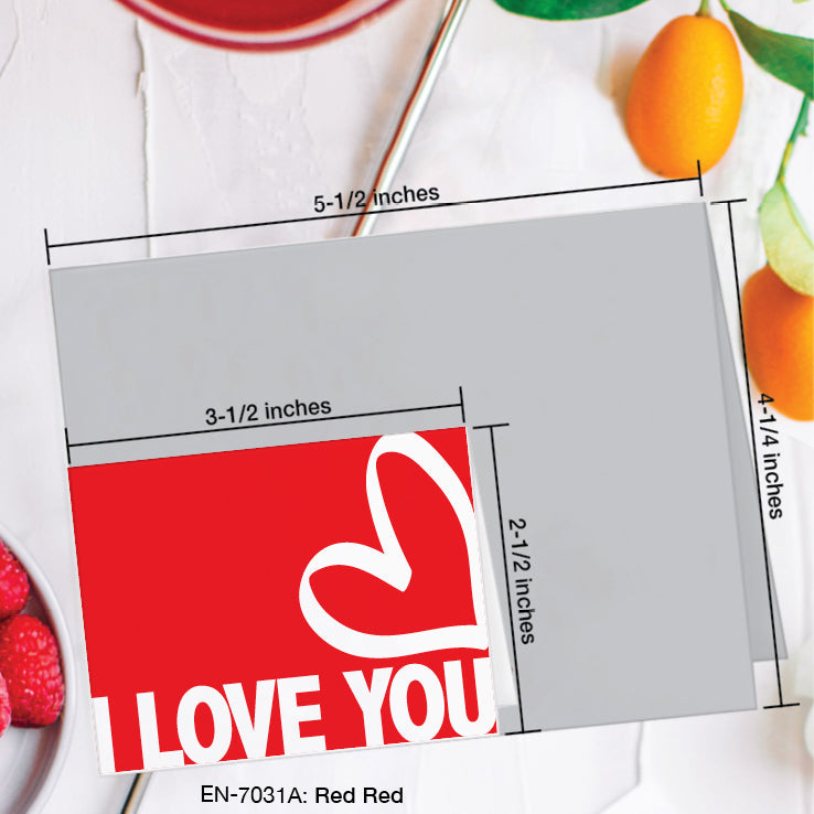 Red Red, Greeting Card (#7031A)