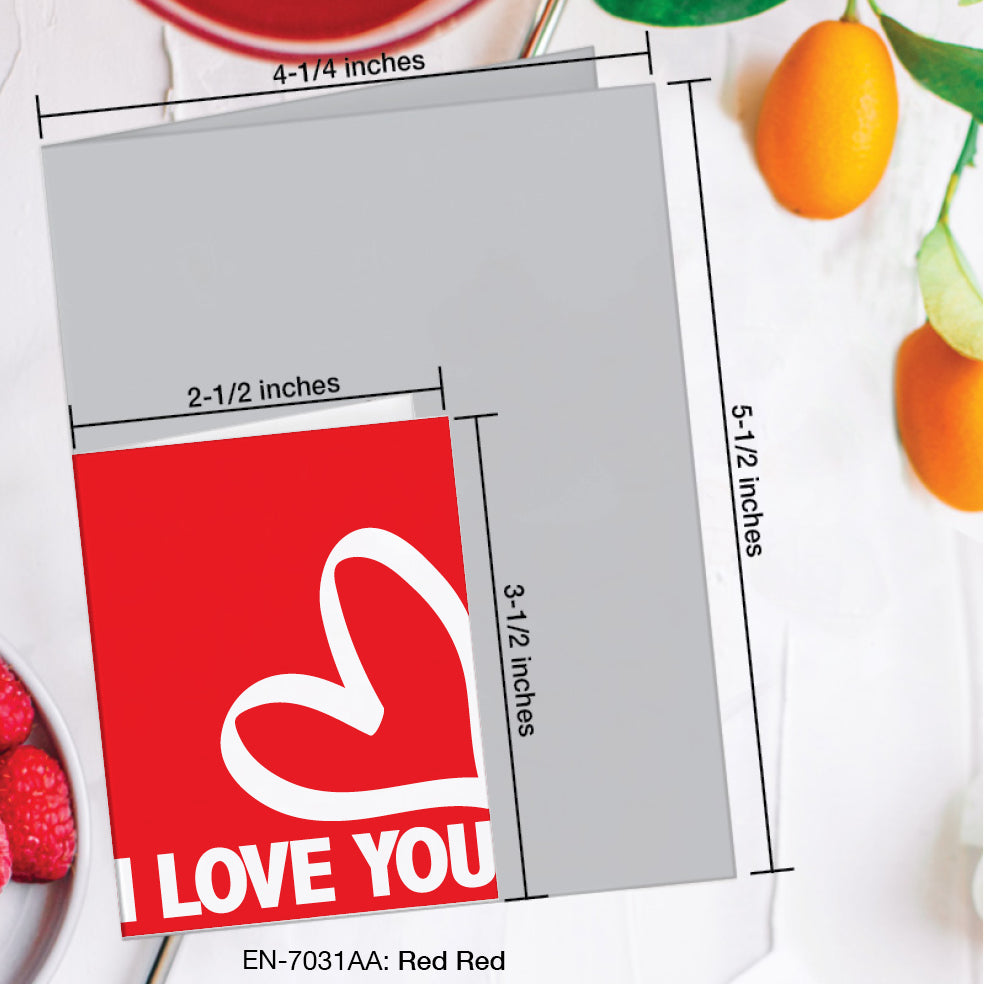 Red Red, Greeting Card (#7031AA)