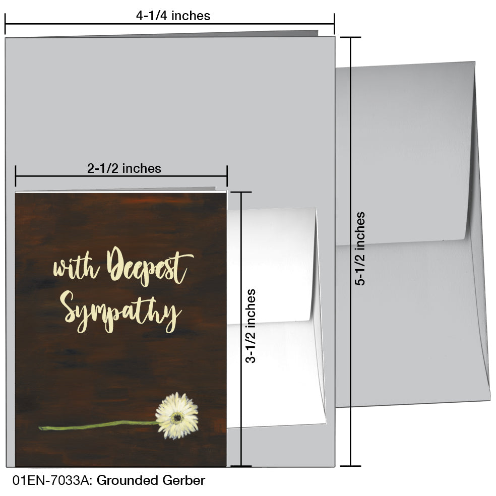 Grounded Gerber, Greeting Card (7033A), Enclosure, www.printedcanvas.com