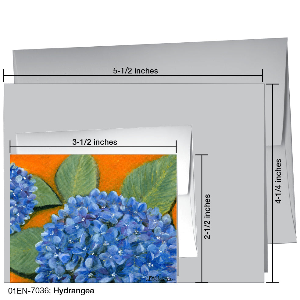 Hydrangea, Greeting Card (7036A), Enclosure, printedcanvas.com
