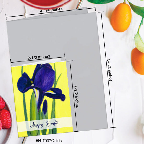 Iris, Greeting Card (7037C), Enclosure, www.printedcanvas.com