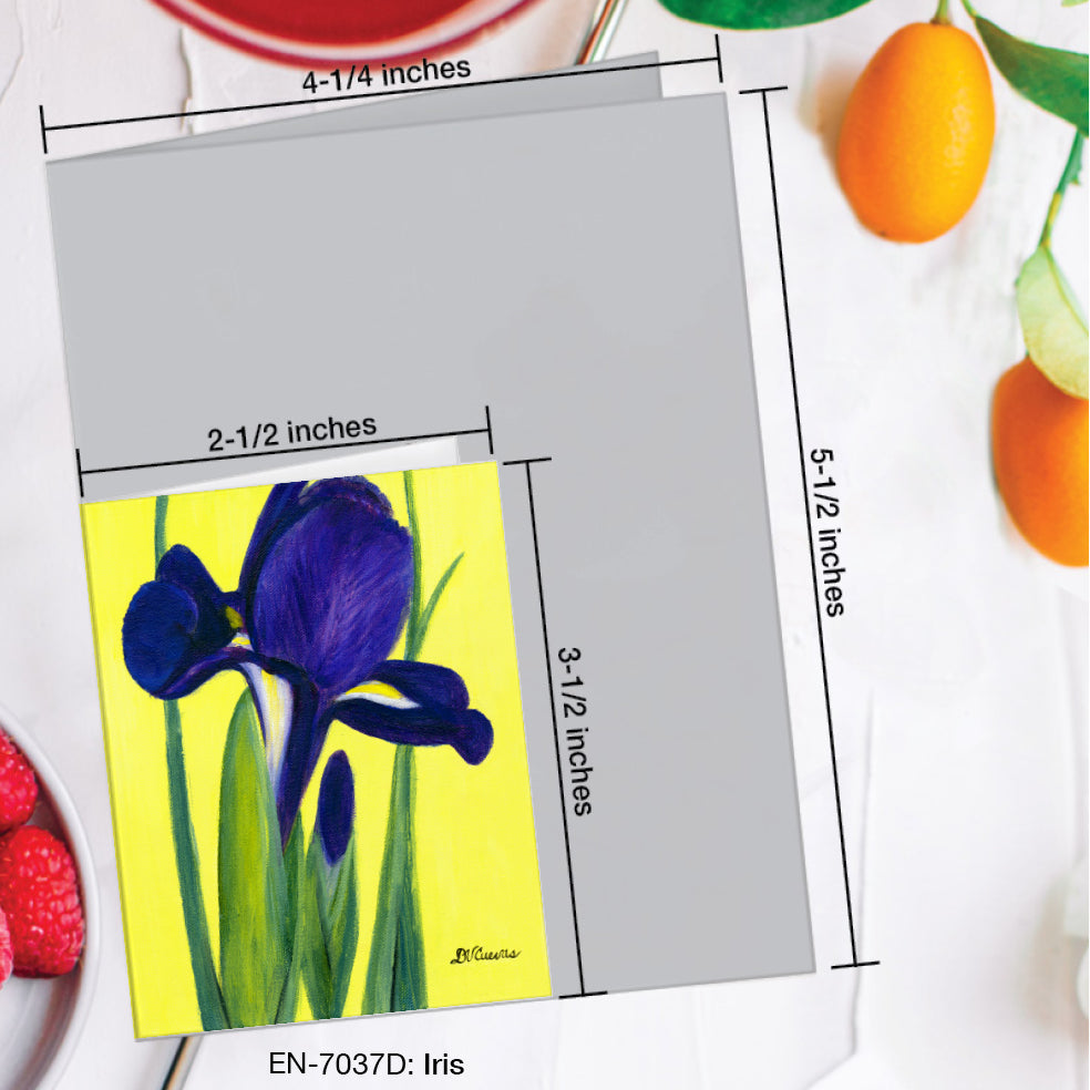 Iris, Greeting Card (#7037D)