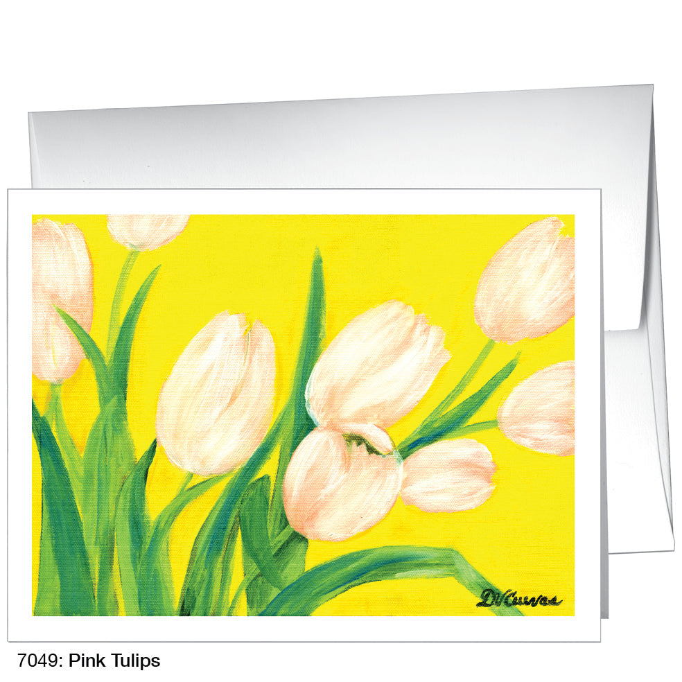 Pink Tulips, Greeting Card (7049), A2, printedcanvas.com